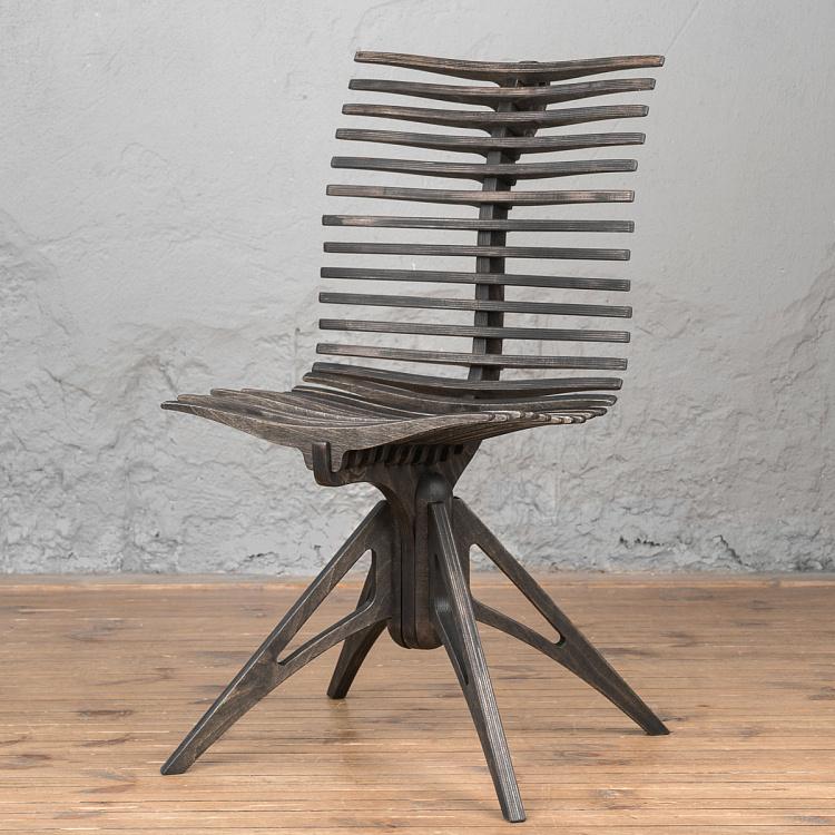 Тёмный стул Скелетон Skeleton Chair Dark Oil