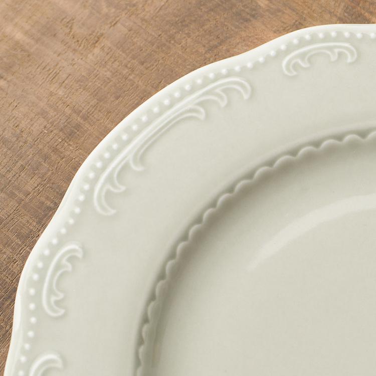 Серо-зелёная десертная тарелка Старая Вена Vecchio Vienna Dessert Plate Sage Green