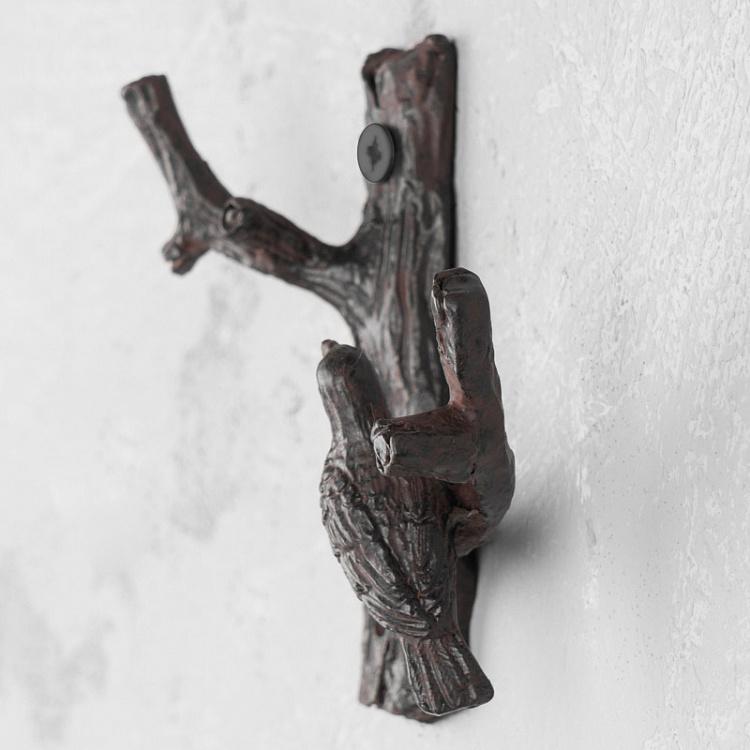 Двухрожковый крючок Птичка на дереве Hook With Bird On A Tree