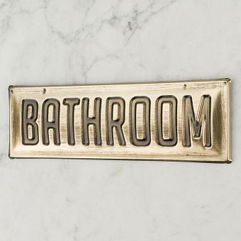 Brass Sign Bathroom 1