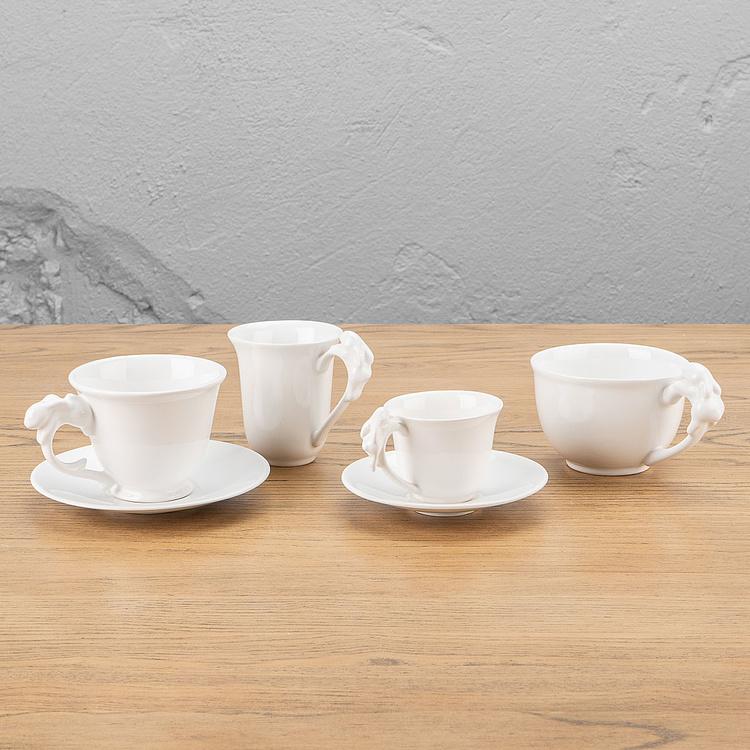 Кофейная пара Белый кролик White Rabbit Coffee Cup And Saucer