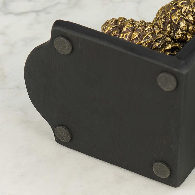 Набор из двух держателей для книг Сосновые шишки Bookends Pinecones