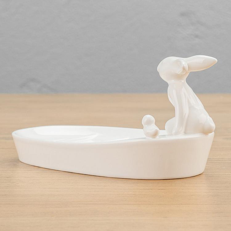 Мыльница с кроликом и уточкой Rabbit And Duck Soap Dish