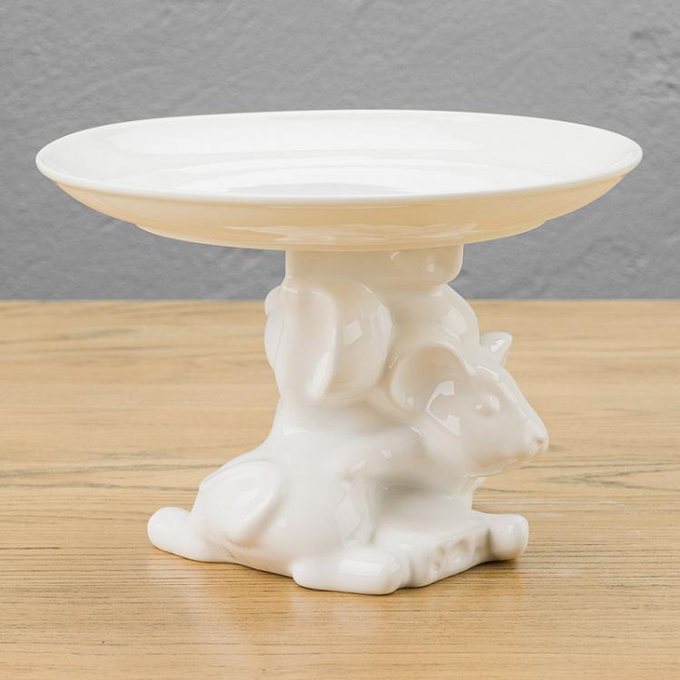 Сервировочная подставка-тортовница Мышки-братишки, M Decorative Plate Mouse Brothers Medium