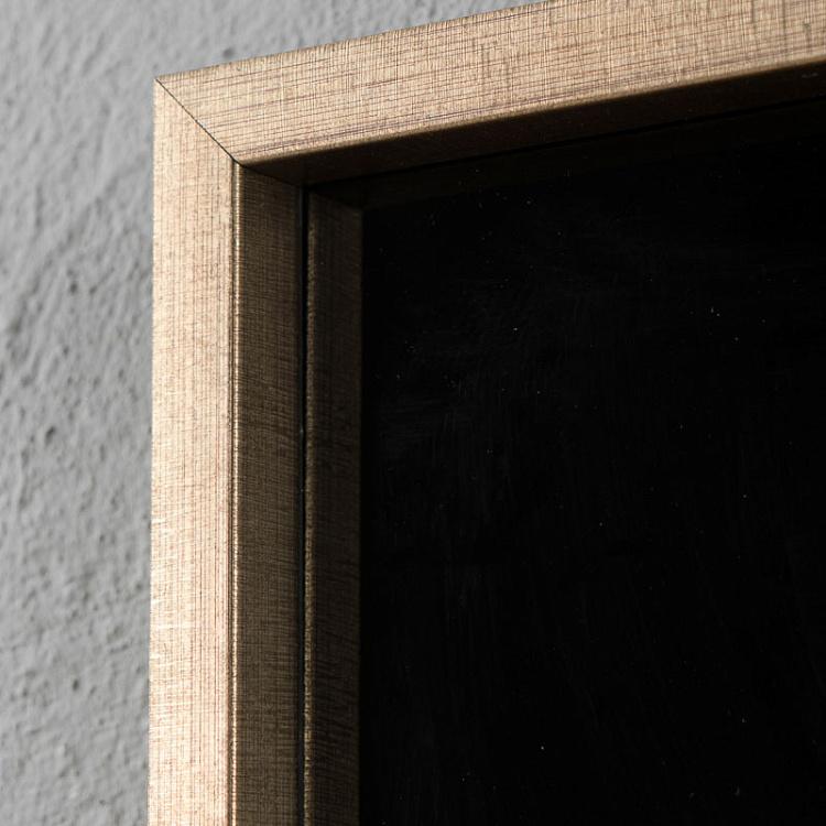 Фото-принт в золотой раме Фламинго Picture With Golden Frame Flamingo