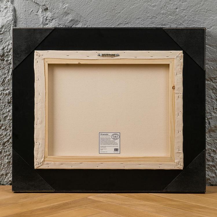 Картина-олеография в чёрно-золотой раме Сэр Фрэнсис Дрейк на борту Мести Sir Francis Drake On Board The Revenge, ANTB Frame