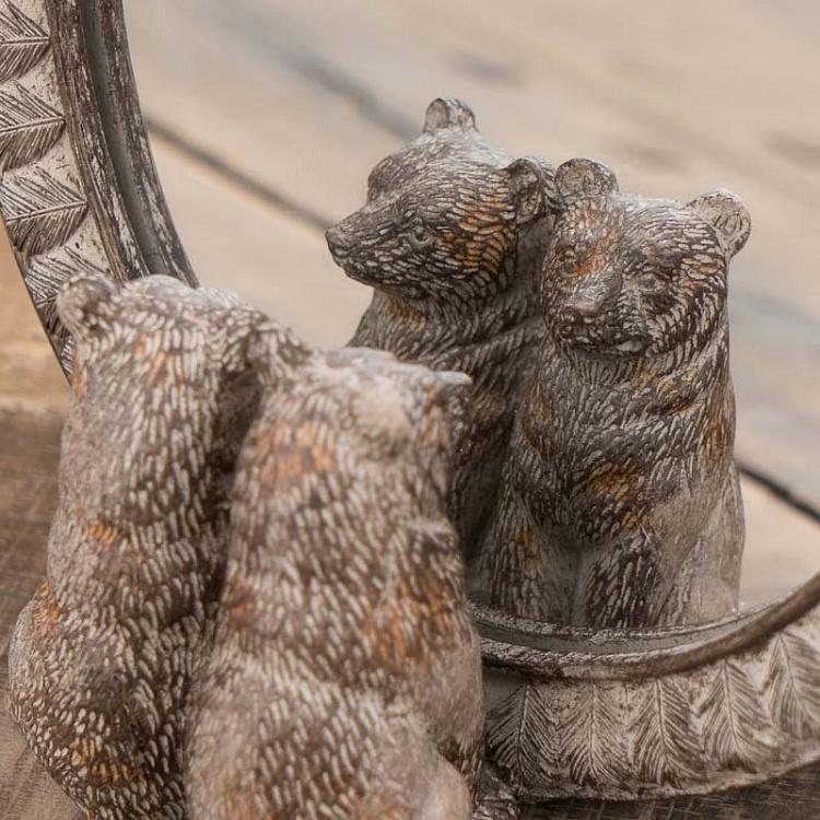 Овальное настольное зеркало Два медведя Mirror With 2 Bears Looking