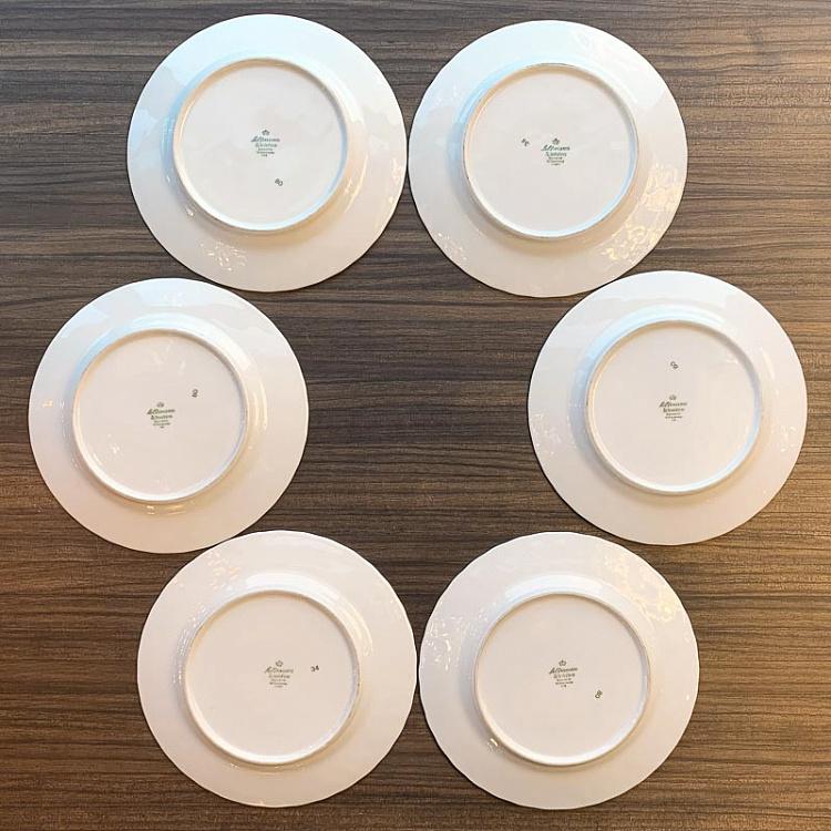 Винтажная тарелка Голубые розы, M Vintage Plate Blue Roses Medium