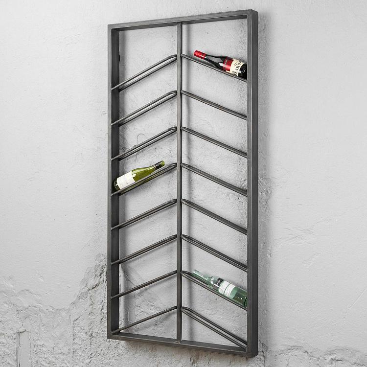 Подставка для бутылок настенная Wall Iron Bottles Holder