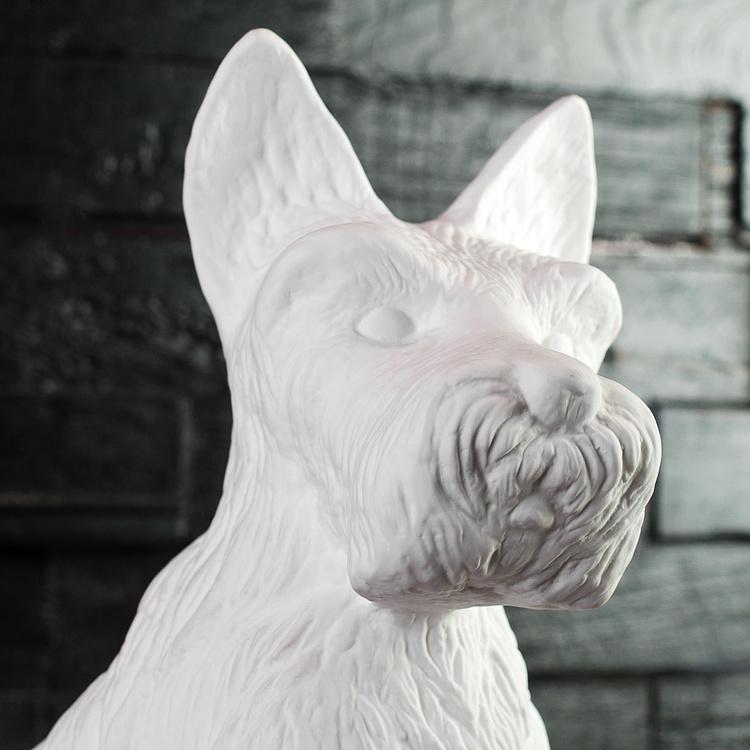 Фарфоровая настольная лампа Шотландский терьер Table Lamp Scottish
