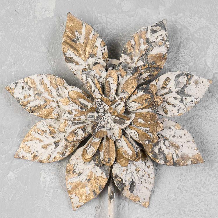 Крючок Античный цветок Flower Antique White Hook