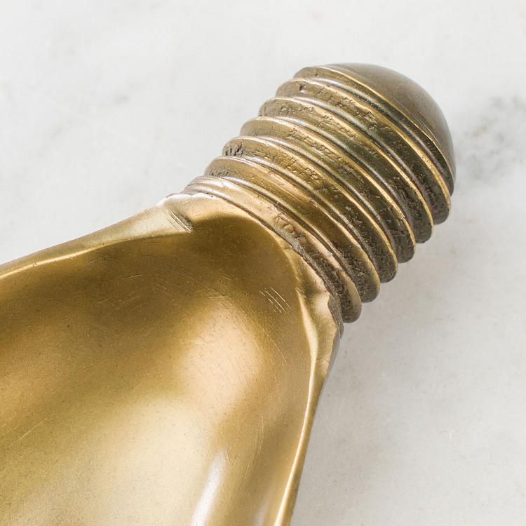 Латунная пепельница в виде лампочки Bulb Shape Ashtray