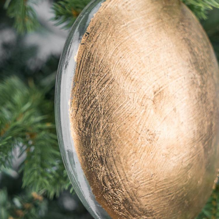 Ёлочная игрушка Белый медальон с гербом Medallion With Coat Of Arms White 12 cm