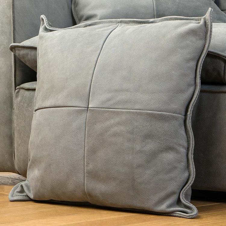 Трёхместный кожаный диван Сити, ножки цвета латуни City 3 Seater, Brass Metal Leather RM