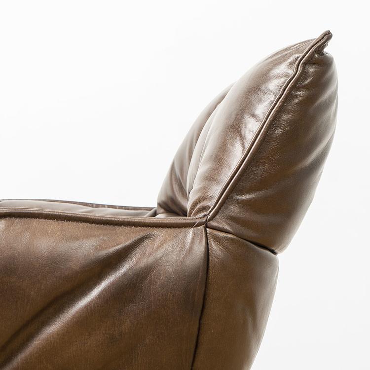 Вращающееся кресло Центр, чёрные матовые ножки Center Swivel Armchair, Black Matt Metal RM