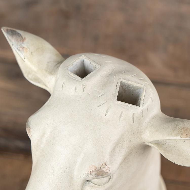 Статуэтка Белый олень White Deer Head On Stand