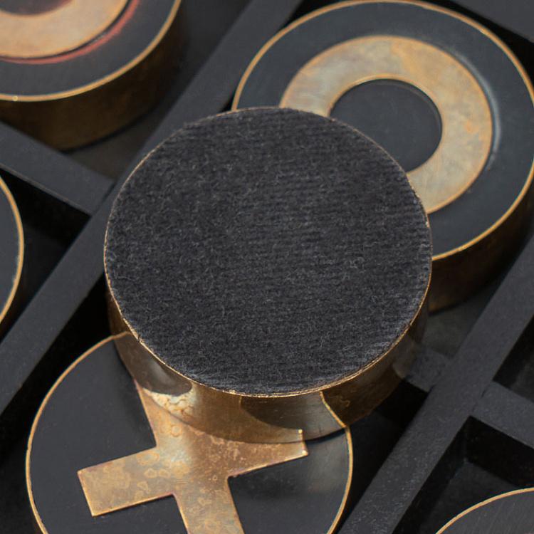 Настольная игра Крестики-нолики с латунными фишками OXO Game Resin And Brass