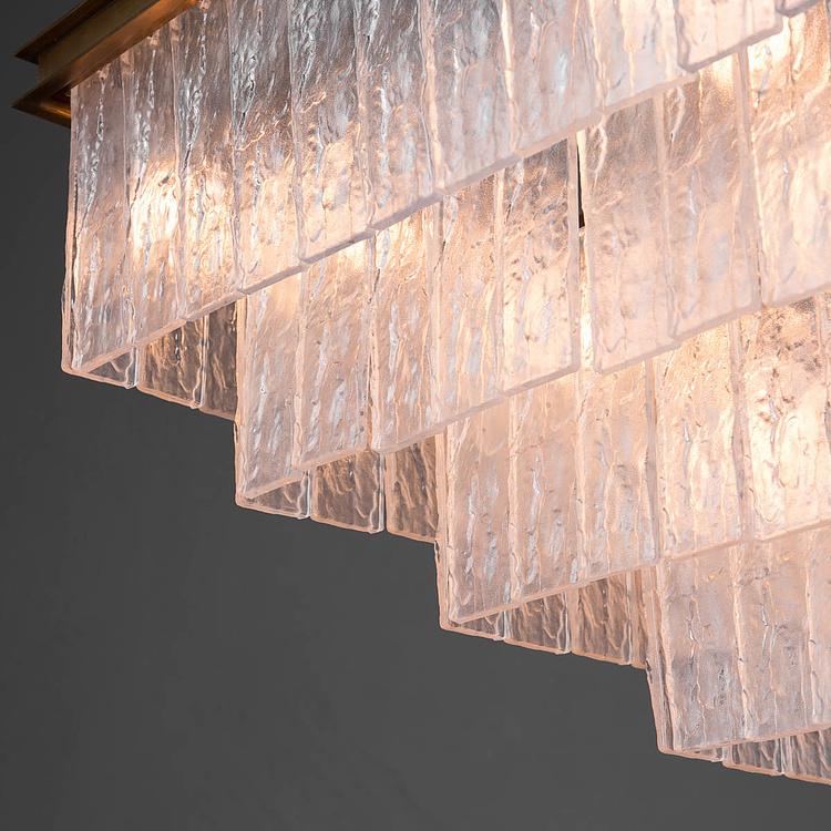 Квадратная люстра Барк с пятью кольцами Bark Square Pendant 5 Rings