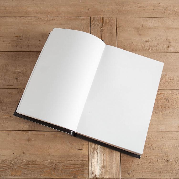 Гостевая записная книга Бленхейм в коже Винтаж Эбони Blenheim Book, Vintage Ebony