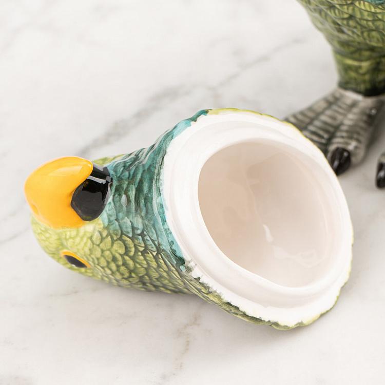 Керамическая шкатулка для украшений Попугай Ceramic Parrot Box