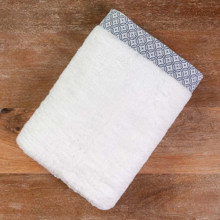 Банное полотенце с тёмно-синим узором, 60x120 см WA Komon Shippotunagi Bath Towel Dark Blue 60x120 cm