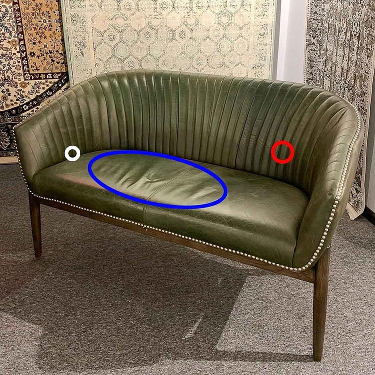 Двухместный диван Жюли, ножки цвета тёмный ясень дисконт Julie 2 Seater, Ash Brown discount