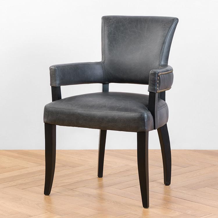 Стул Ньюпорт с подлокотниками, чёрные ножки Newport Dining Chair, Oak Black