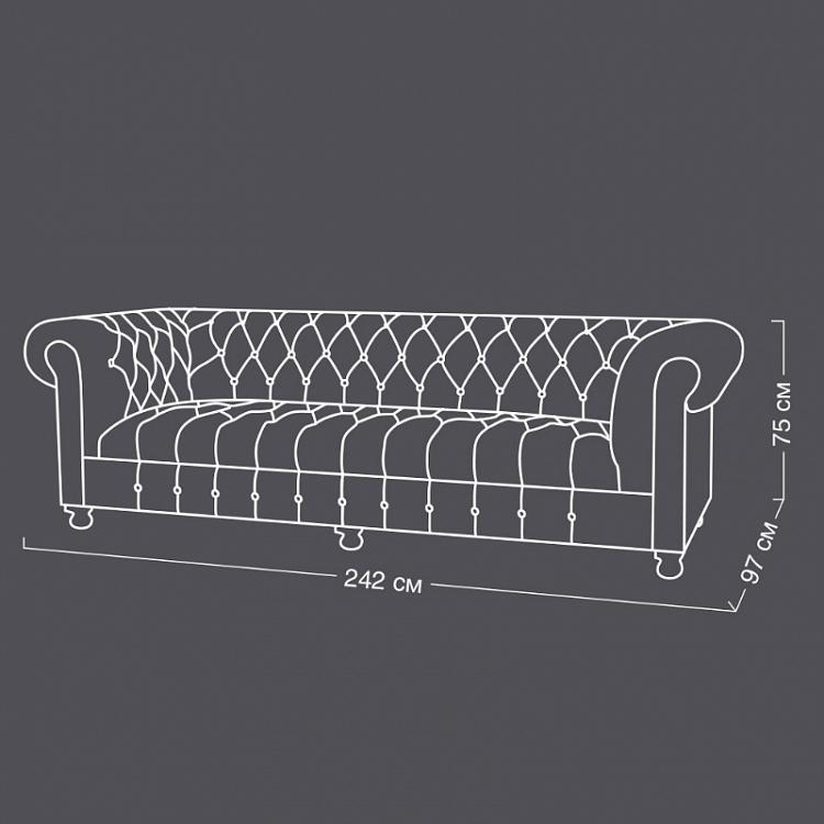 Трёхместный диван Вестминстер Классика Westminster Button 3 Seater