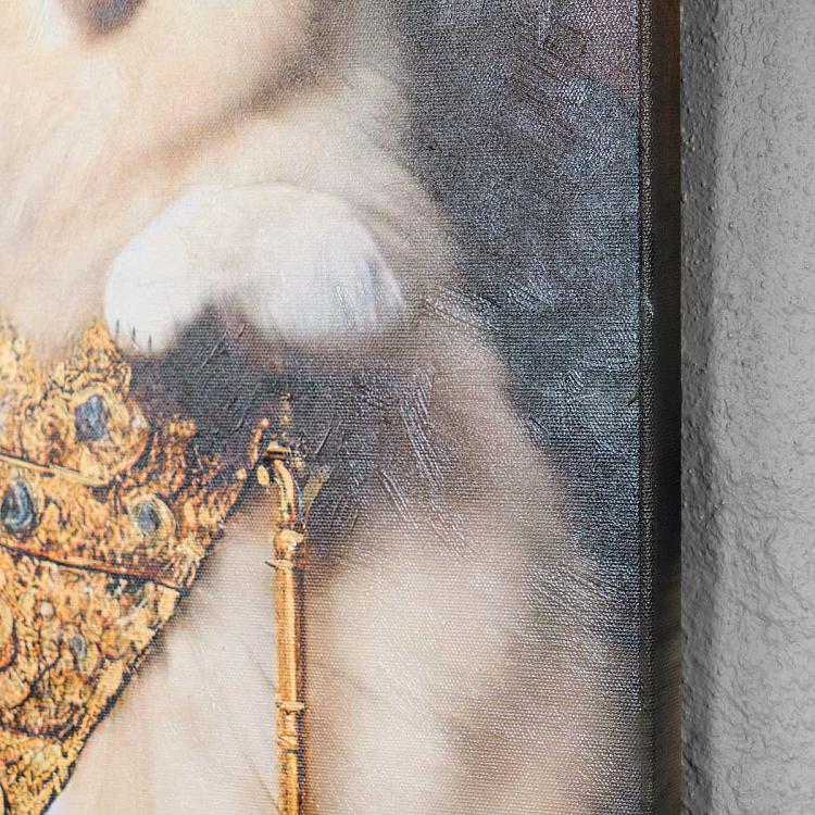 Картина Шпиц 1, холст, акрил Canvas Acrylic Painting Pomeranian 1
