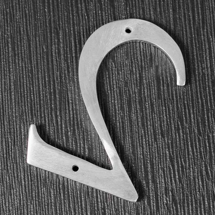 Металлическая цифра 2 Number 2