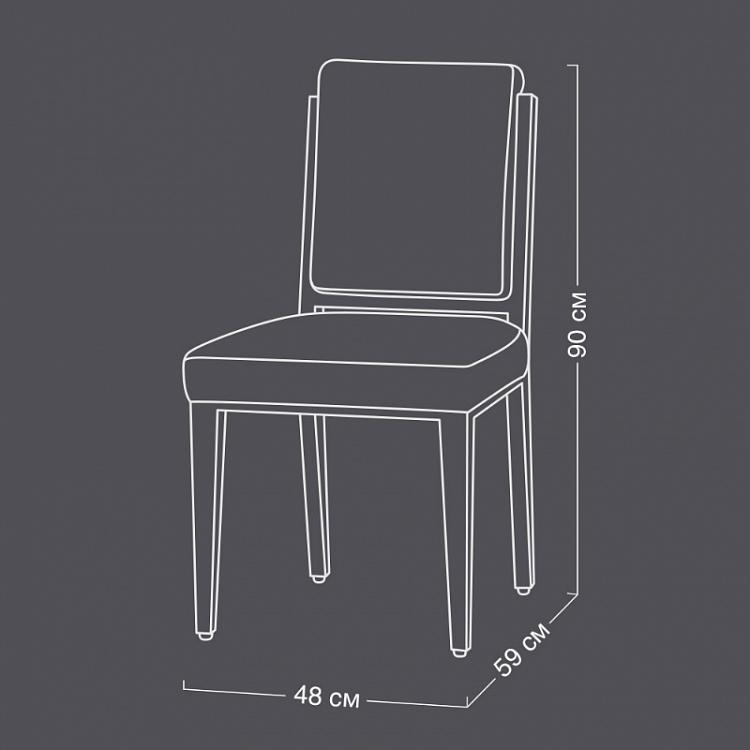 Обеденный стул 17, белые ножки 17 Dining Chair, White Wood