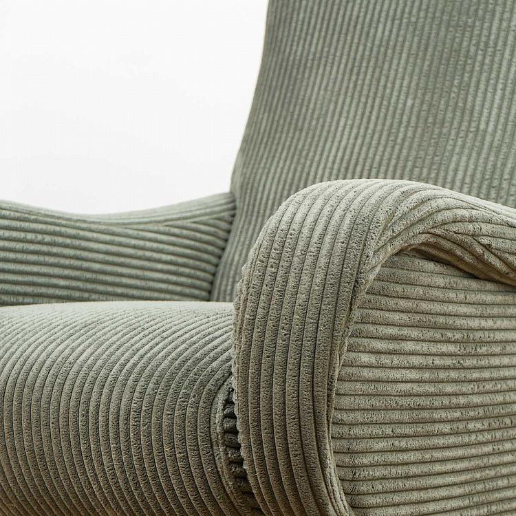 Зелёное кресло Альберт Albert Armchair Green Velvet