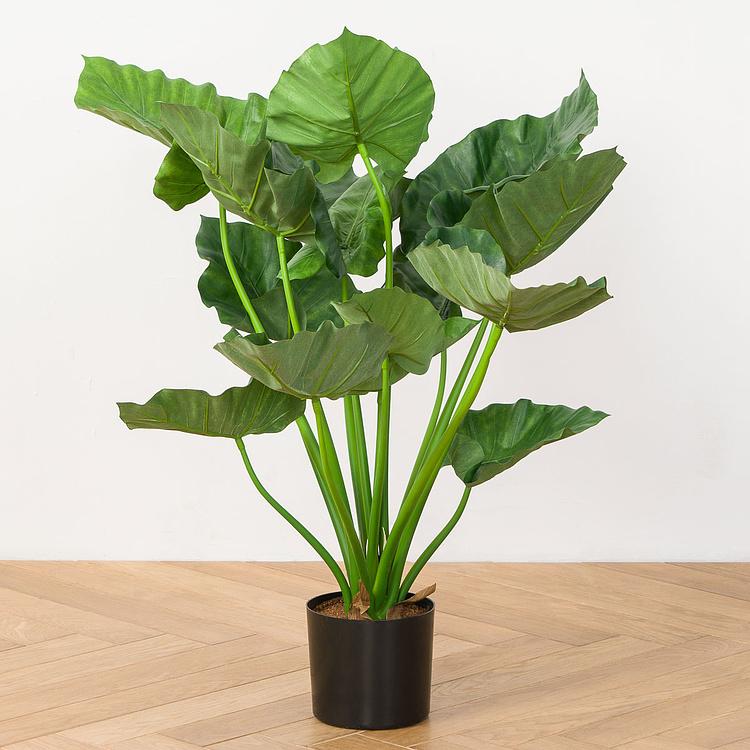 Искусственная кустовая алоказия Калидора, M Calidora Alocasia Bush 75 cm