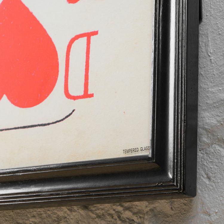 Картина-принт Червовая Дама Cards Dame Hearts