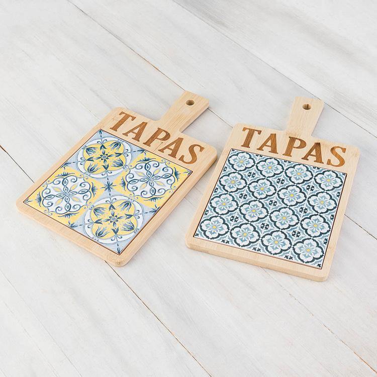 Набор из двух сервировочных досок Солнечные закуски, L Set Of 2 Serving Boards Large Tapas Soleil