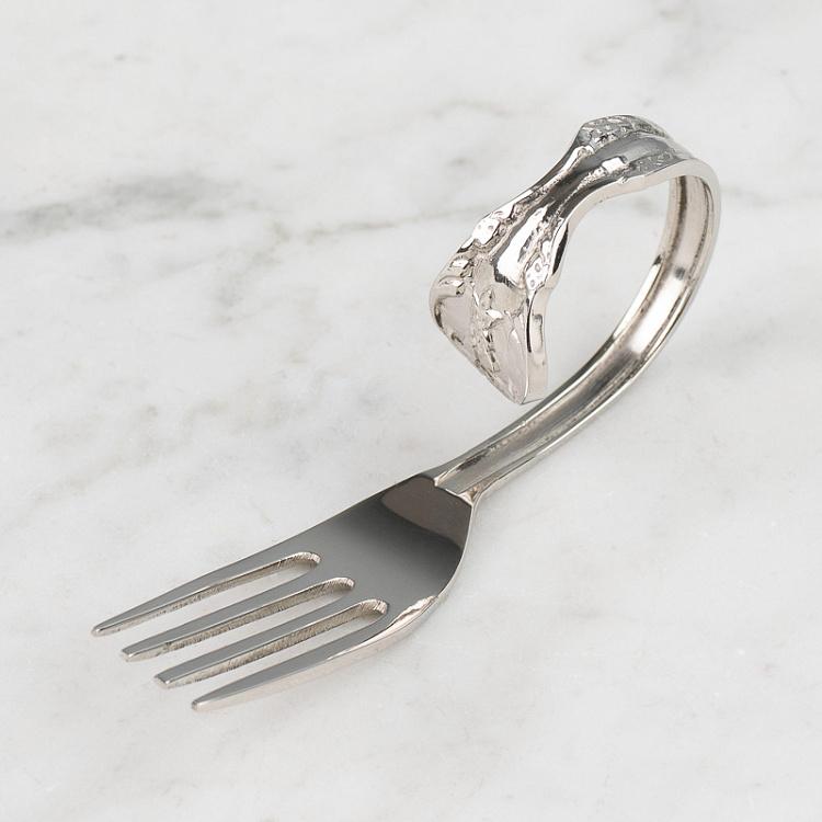 Кольцо для салфетки Вилка Fork Napking Ring Silver