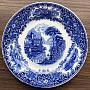 Винтажная тарелка Vintage Plate Blue White Medium 10