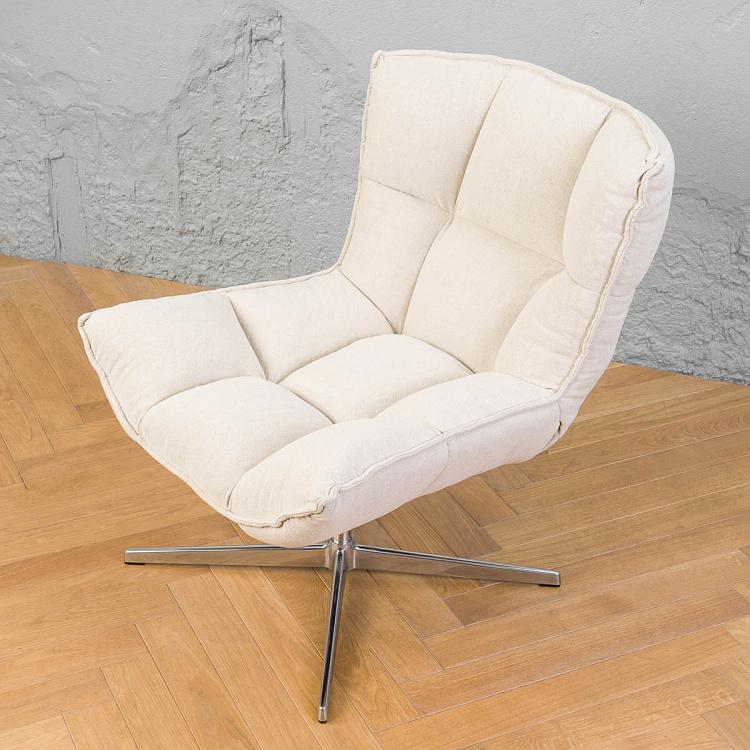 Рабочее кресло Центр, серебристый металл Center Swivel Office Chair, Silver Metal Base RM