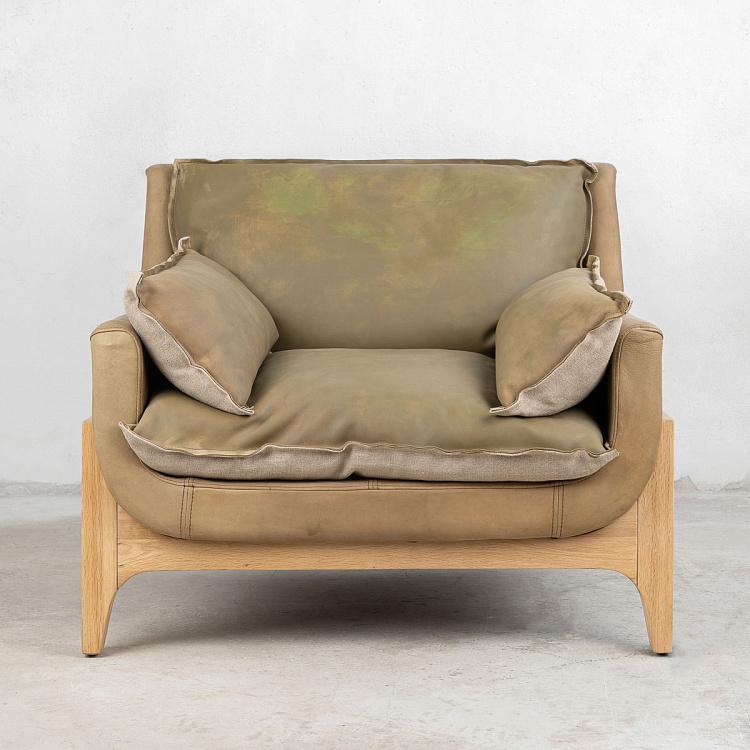 Кресло Вуднест, обратная стежка дисконт1 F302 Woodnest 1 Seater With Reverse Stitch discount1