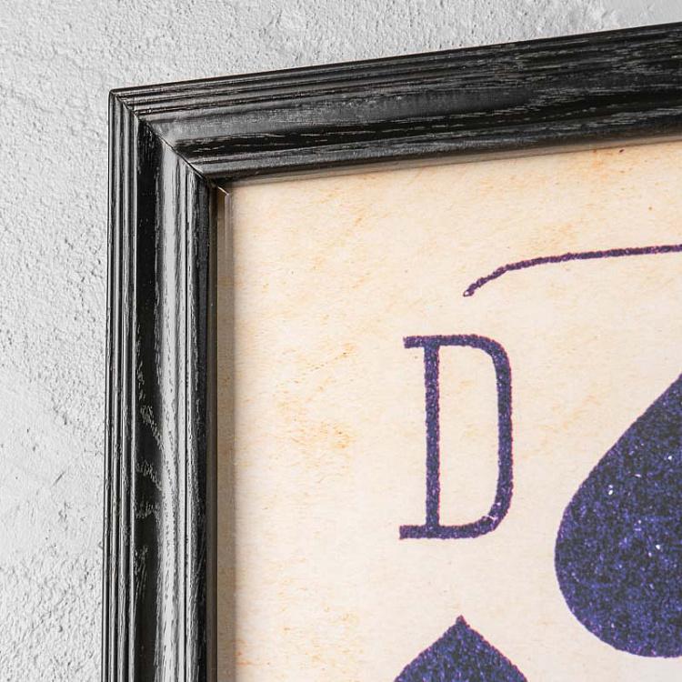 Картина-принт Пиковая Дама Cards Dame Spades