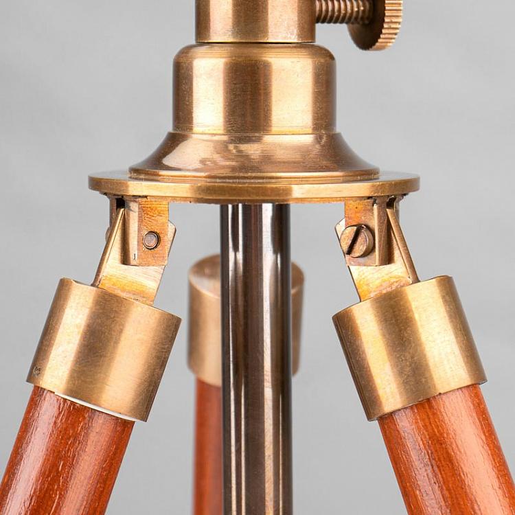 Двойной латунный телескоп на треноге Плеяда Double Brass Telescope On Stand Pleiade
