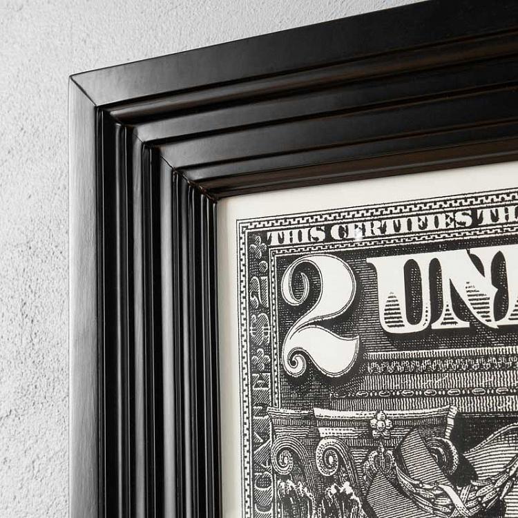 Картина-принт Серебряный сертификат Науки Silver Certificate Science Art