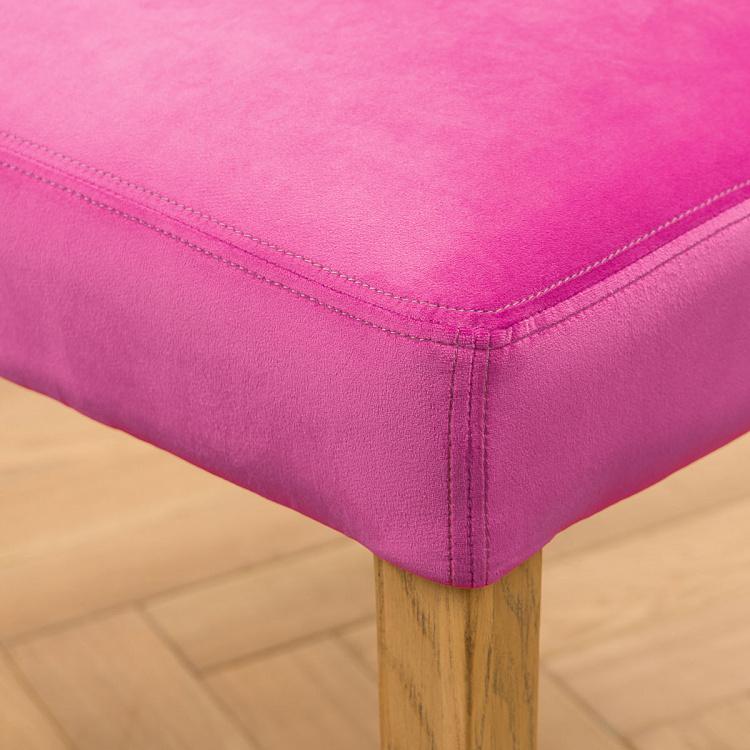 Стул Мами с заклёпками, светлые ножки Mami Dining Chair With Studs, Oak Brown