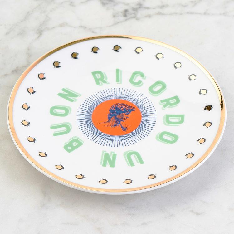 Тарелка для хлеба Хорошие воспоминания Давид Un Buon Ricordo Bread Plate David