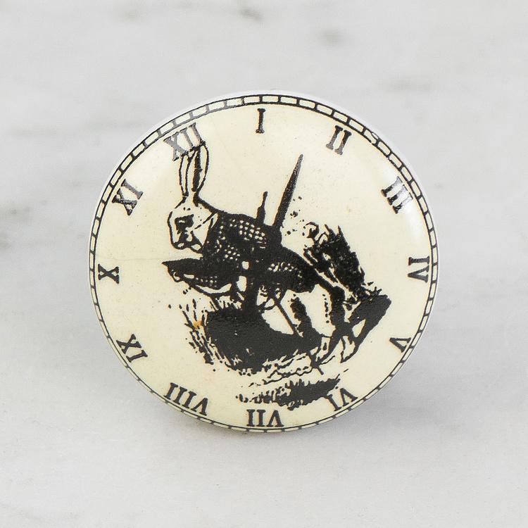 Керамическая мебельная ручка Белый кролик White Rabbit Ceramic Knob