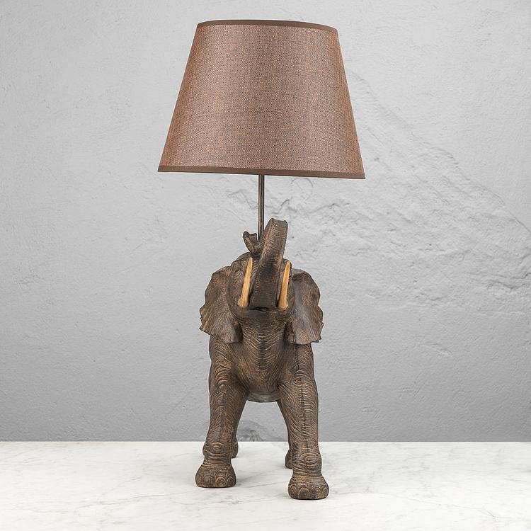 Настольная лампа с абажуром Слон Elephant Lamp Hati