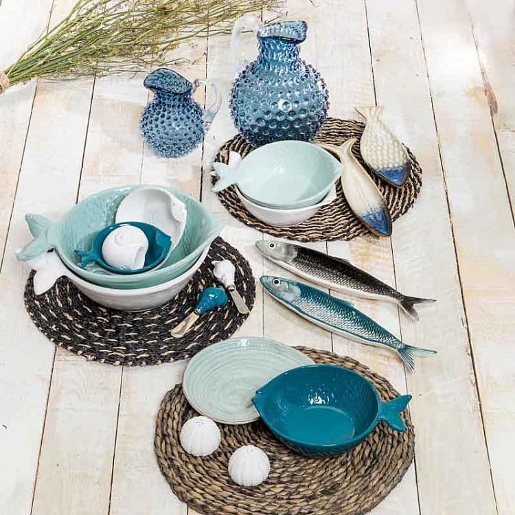 Сервировочное блюдо Синяя сардина Blue Sardine Shape Dish