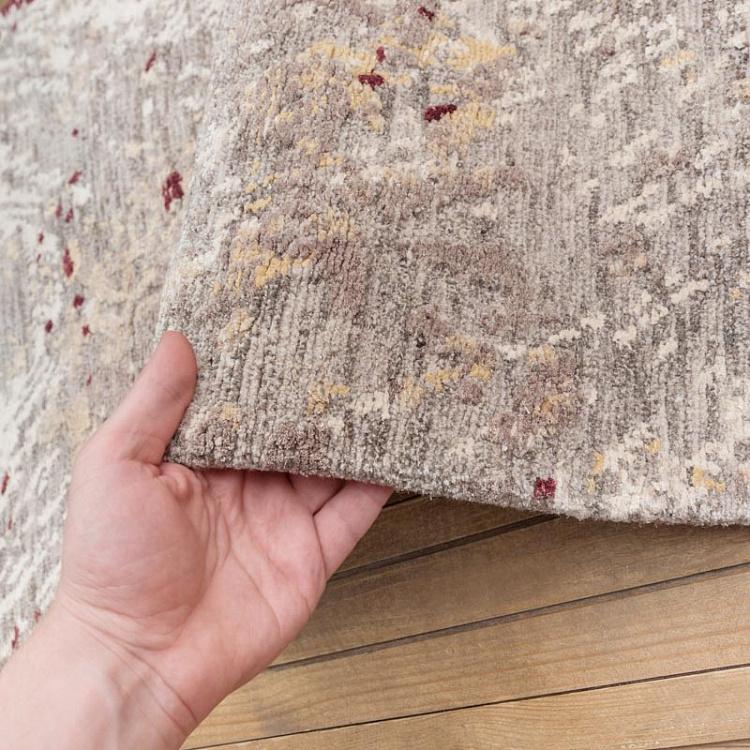 Прикроватный ковёр с коротким ворсом Бронзовые перья Magic Feathers Bronze