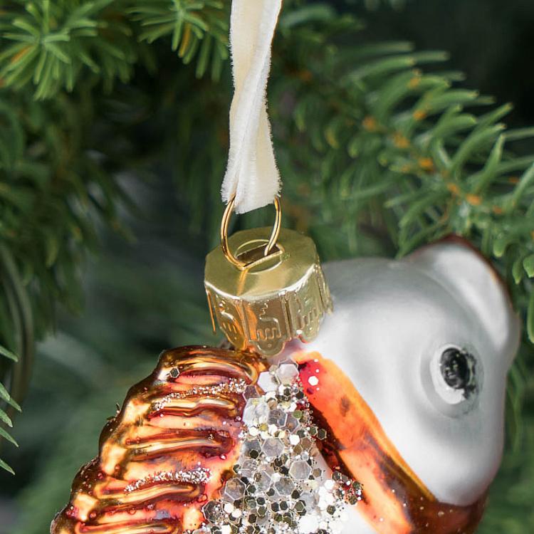 Ёлочная игрушка Золотая рыбка Glass Fish 11 cm