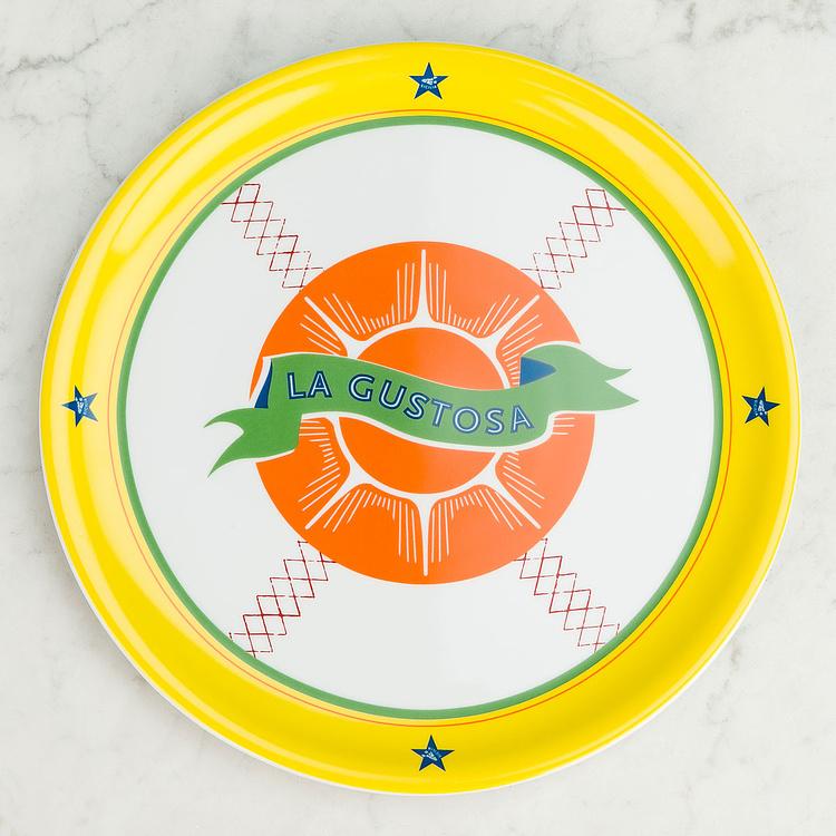 Тарелка для пиццы Красивая страна Вкусная Bel Paese Pizza Plate La Gustosa